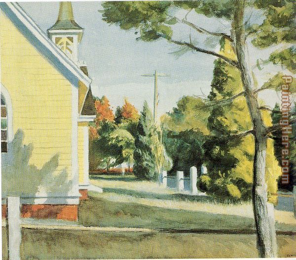 Church in Eastham painting - Edward Hopper Church in Eastham art painting